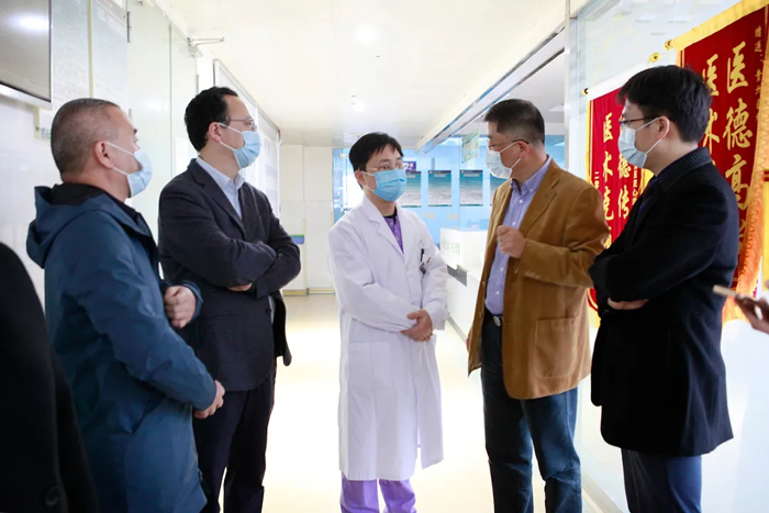 杭州市卫健委,杭师大附院一行到我院帮扶调研